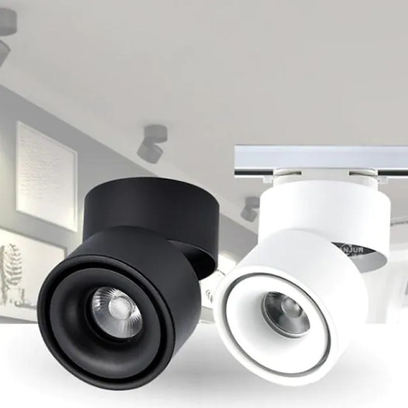 Modern Recessed LED Spotlight – Compact Round Surface Mount Ceiling Fixture for Hallways & Offices | Thomler