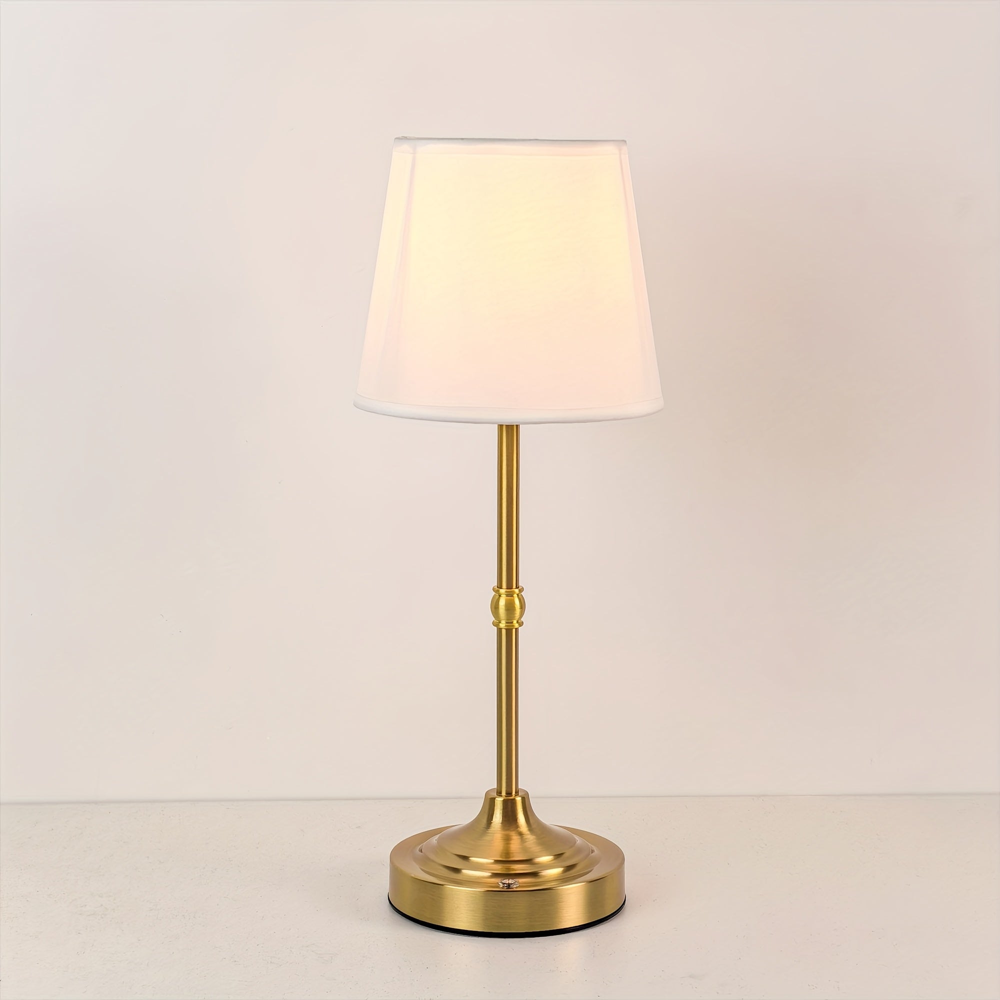 Touch-Dimming Portable Table Lamp with Rechargeable Battery for Bedroom Nightstand Living Room Desk | USB Powered Metal Accent Light | Thomler
