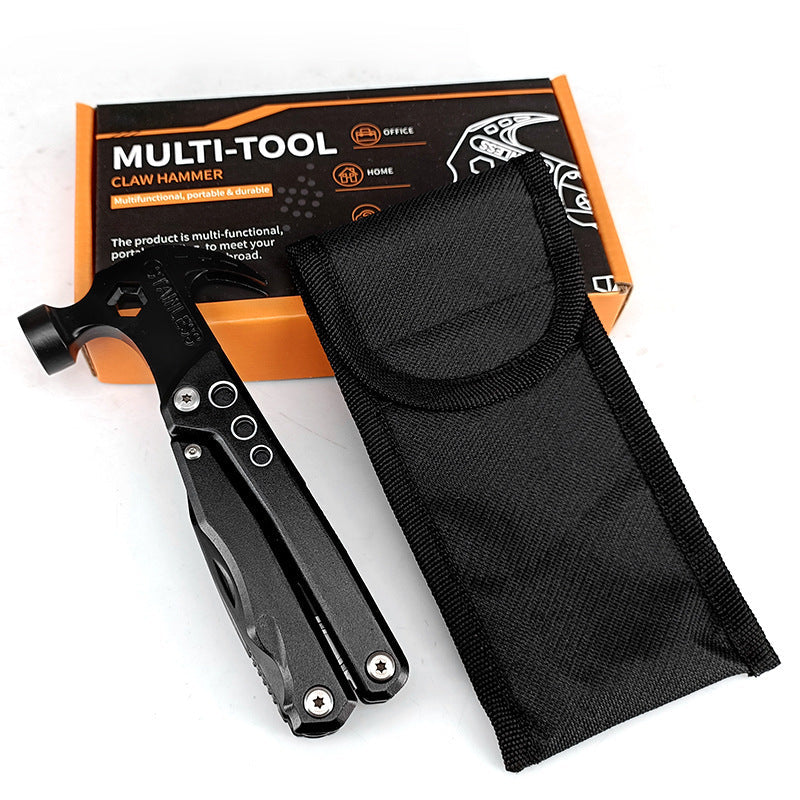Compact Utility Hammer with 19 Built-In Tools for Home Repair, Camping, DIY Projects & Emergency Kits | Thomler