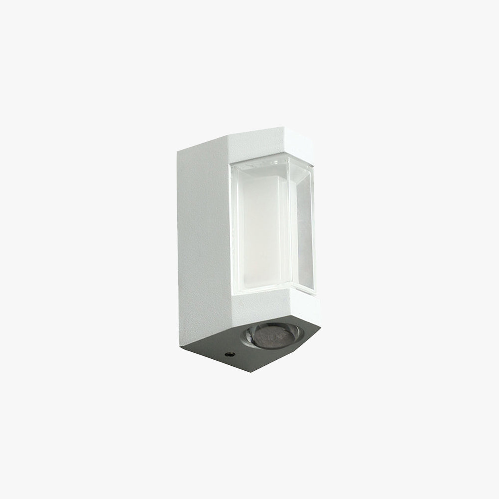 Dual-Beam Cylinder Sconce for Exterior Walls – Hardwired LED Up/Down Light Fixture in Metal & Acrylic – IP65 Waterproof for Porch, Patio | Thomler