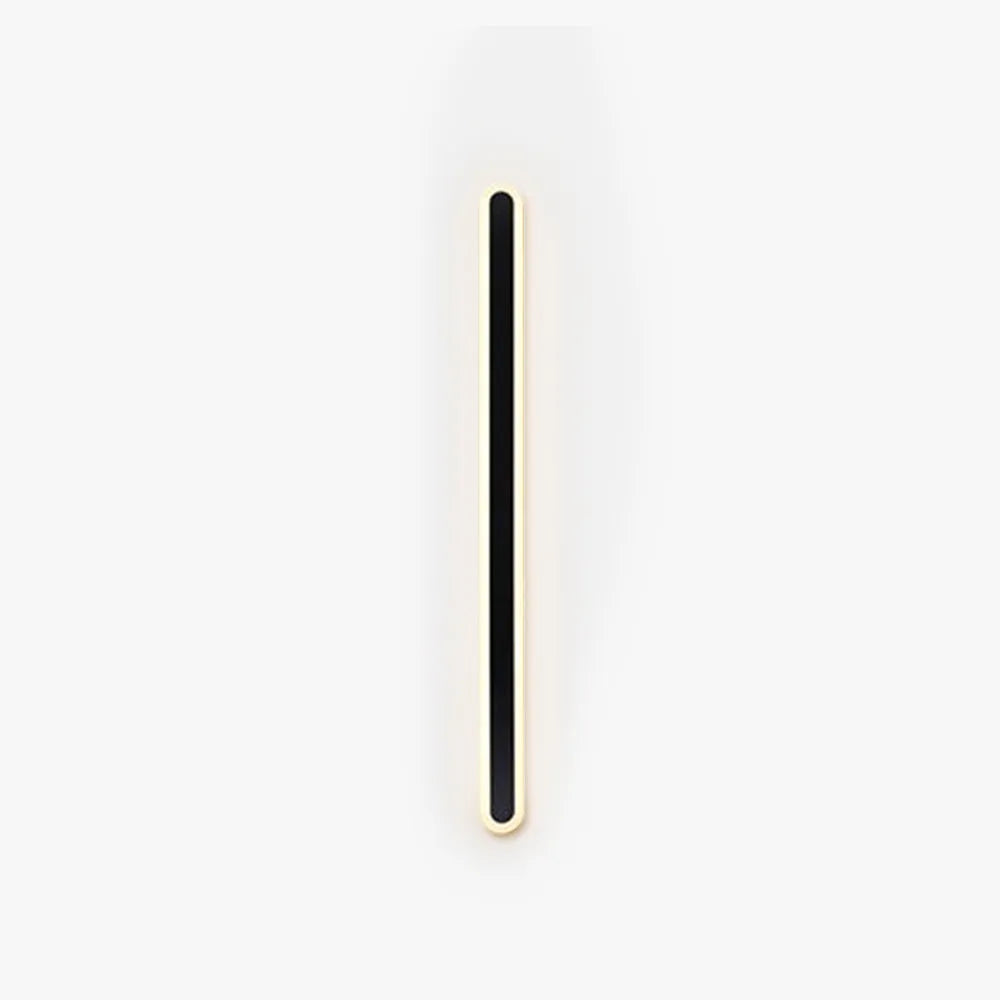 Waterproof LED Sconce Elongated Wall Mount Fixture for Exterior & Interior Spaces – Indoor Outdoor Lighting – Black Metal Acrylic Diffuser | Thomler