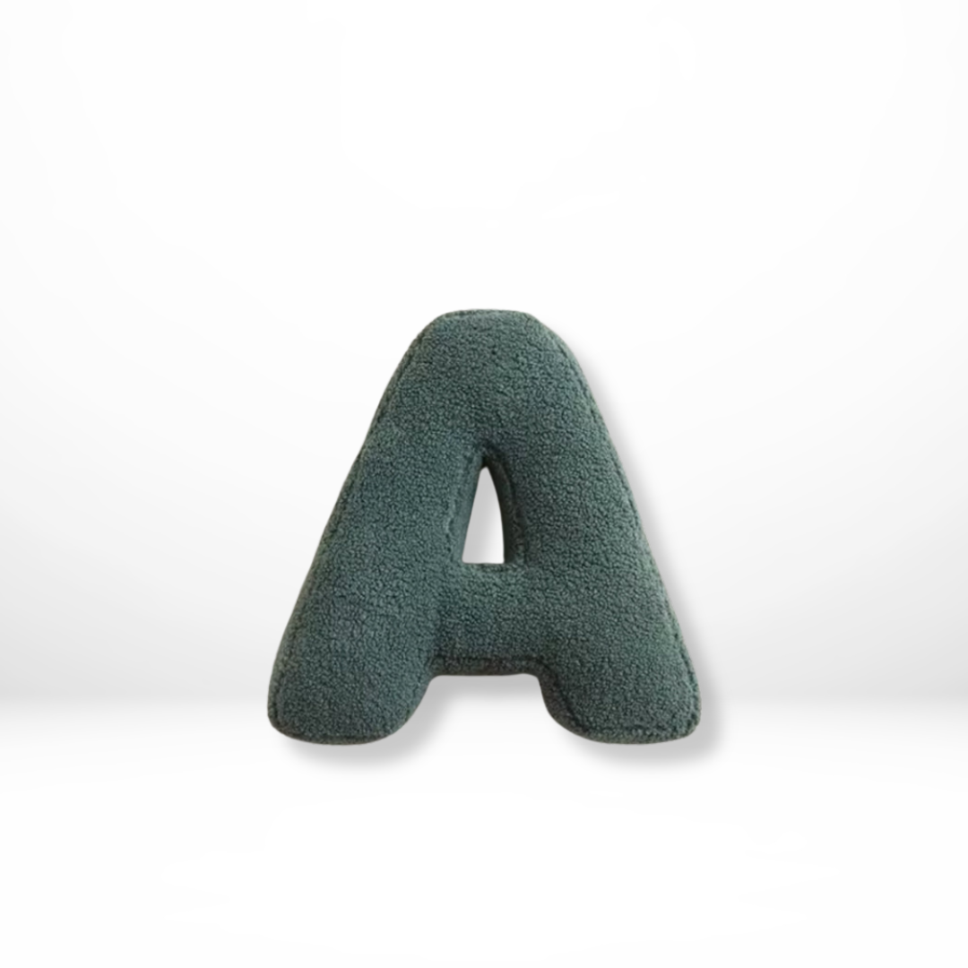 Alfabet Sierkussen Letter Fluweel A Tot Z 38x30cm | Sansoti