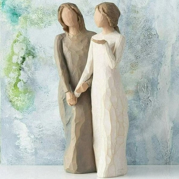 Resin Sister Figurine Statue - Handcrafted Bond of Friendship Decor for Home Shelf Display | Thomler