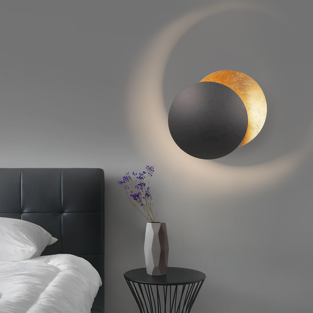 Wall Lamp Aluminum 9 in Adjustable LED Gold White Modern Living Room Bedroom Decorative Light | Thomler