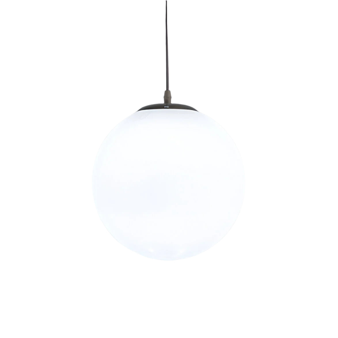 Pendant Light Milky Glass 9.8 in White Dining Room Kitchen Island Hanging Ceiling Lamp Modern Minimalist Globe Fixture | Thomler