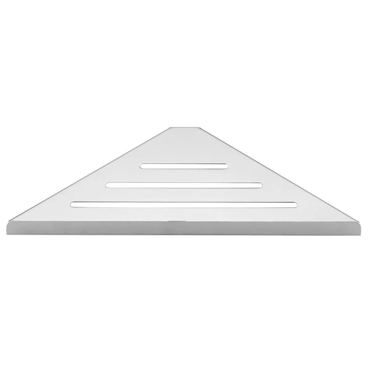 Rust-Proof Triangle Bathroom Caddy with Drainage Base & Anti-Slip Guard Rail for Wet Areas | Thomler
