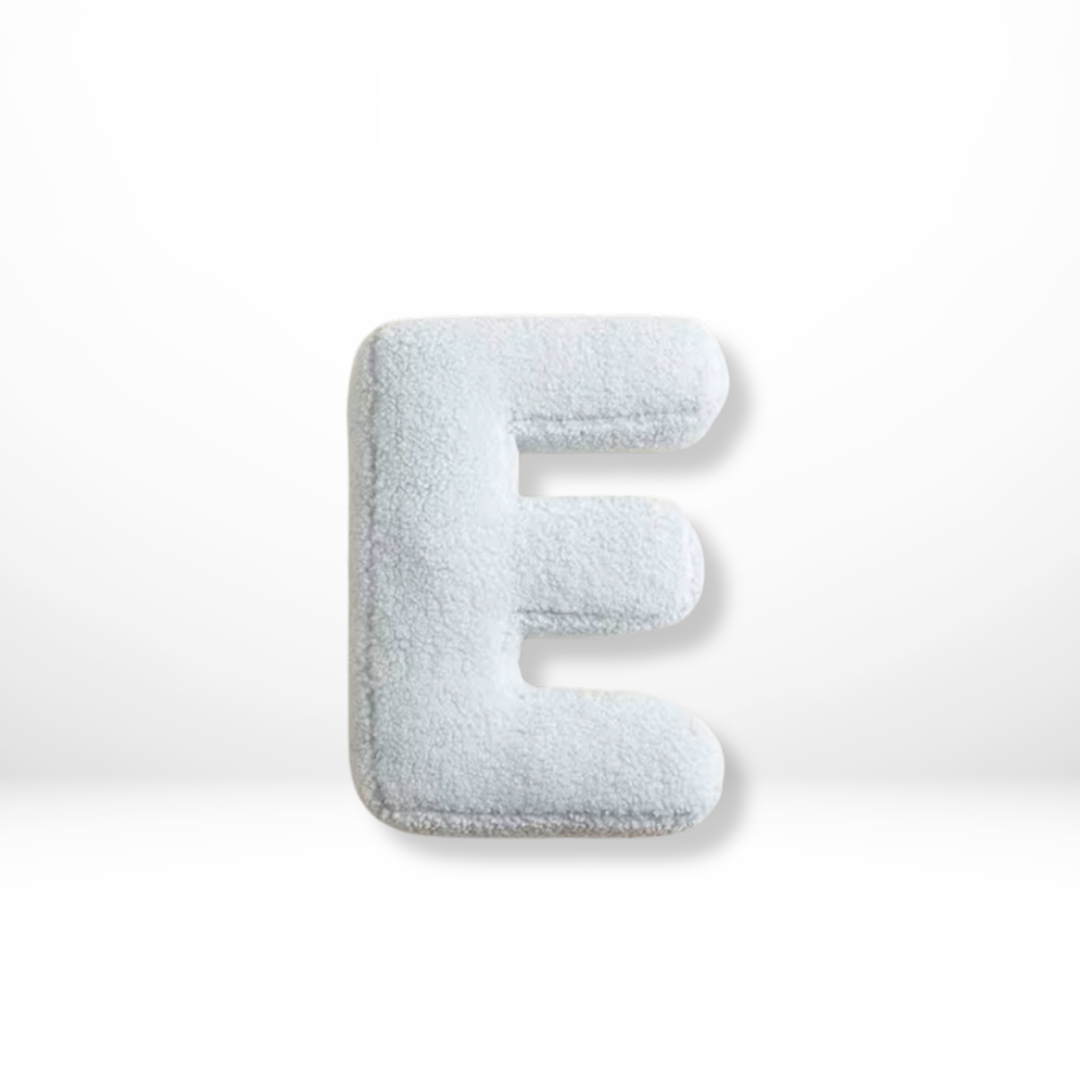 Letter-Shaped Velvet Throw Pillow — Personalized Initial Cushion for Couch, Bed & Nursery Décor | Thomler