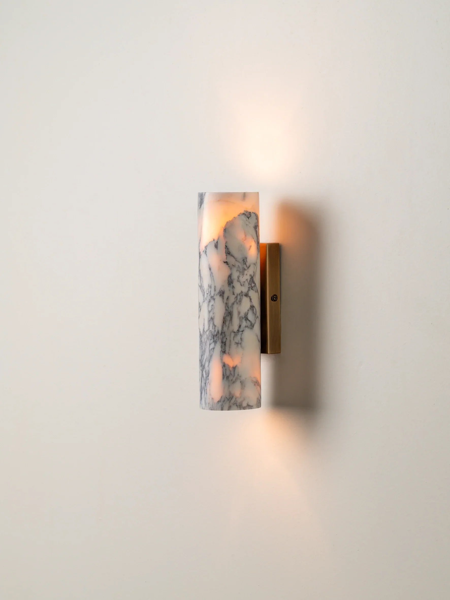 Wall Lamp Marble 24.0 cm Natural Stone Bathroom Mirror Up Down G9 LED Hallway Interior Lighting | Thomler