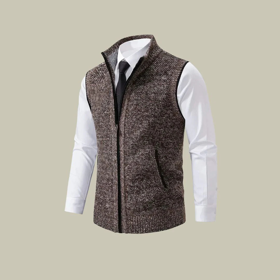 Men's Insulated Zip-Up Vest – Lightweight Layering Sleeveless Jacket for Fall Winter Spring | Tailored Fit Bodywarmer Gilet | Thomler