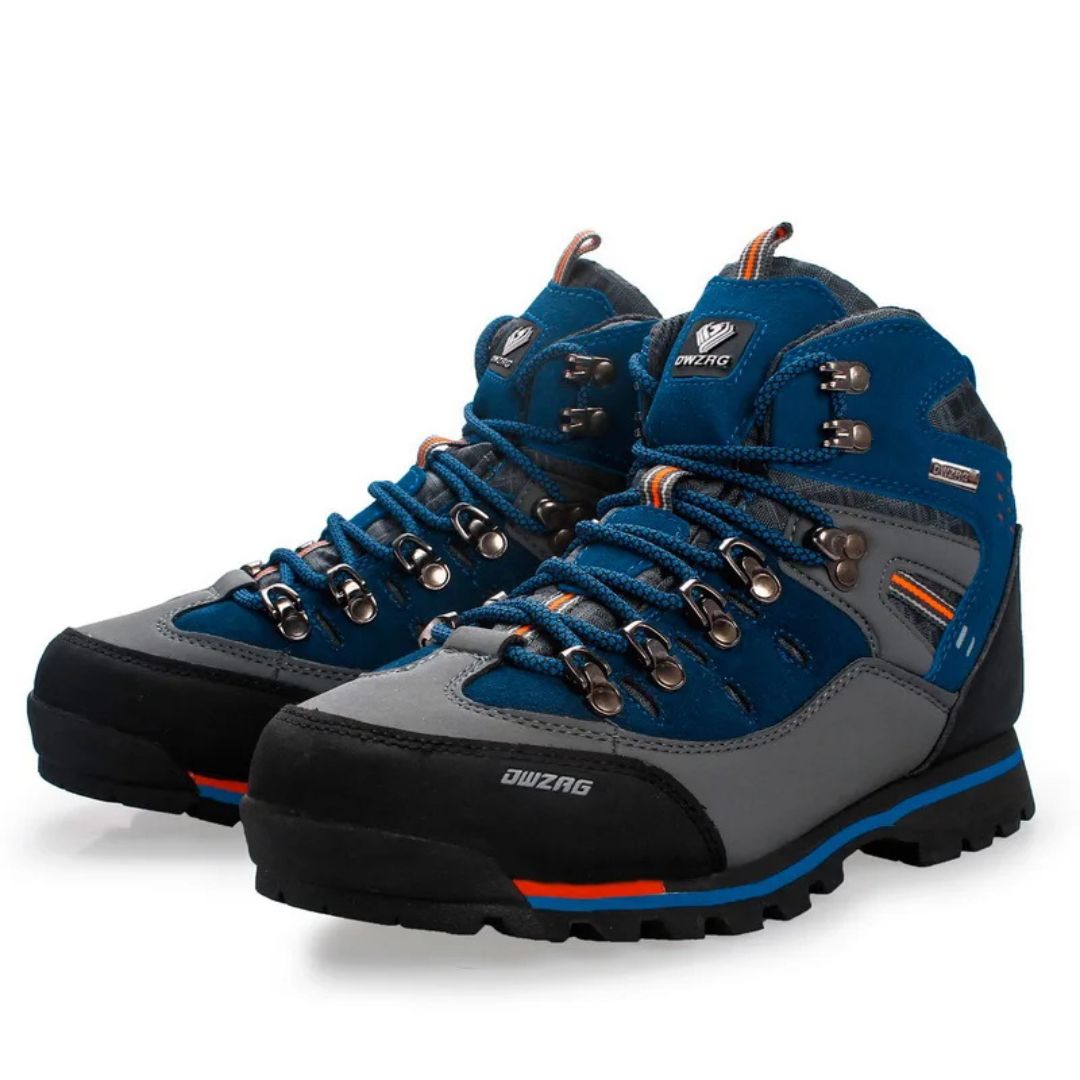 Men's Waterproof Hiking Boots with Non-Slip Rubber Sole – Mid-Ankle Trekking Shoes for Winter Trail Walking, Outdoor Adventures & Mountain | Thomler