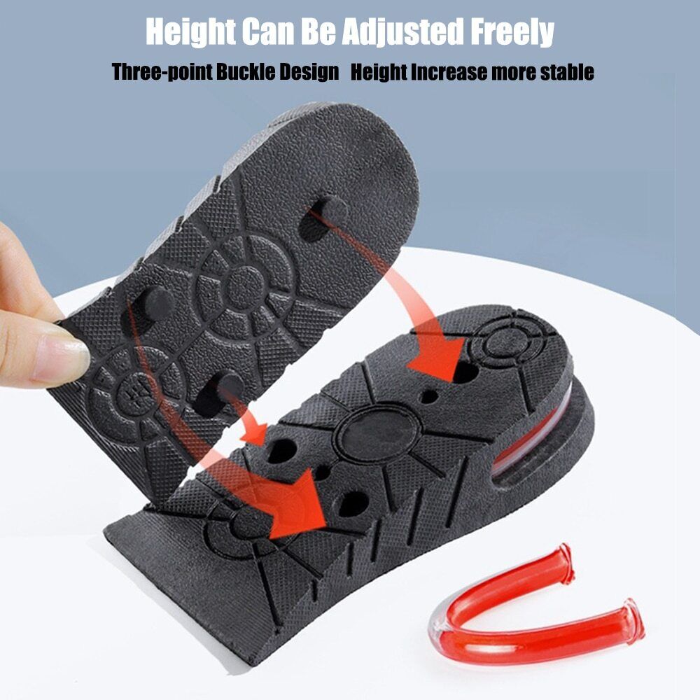 Adjustable Height Boosting Insoles for Men – Shock Absorbing Elevator Shoe Inserts with Ventilated Design – Add 1 to 3.5 Inches | Thomler
