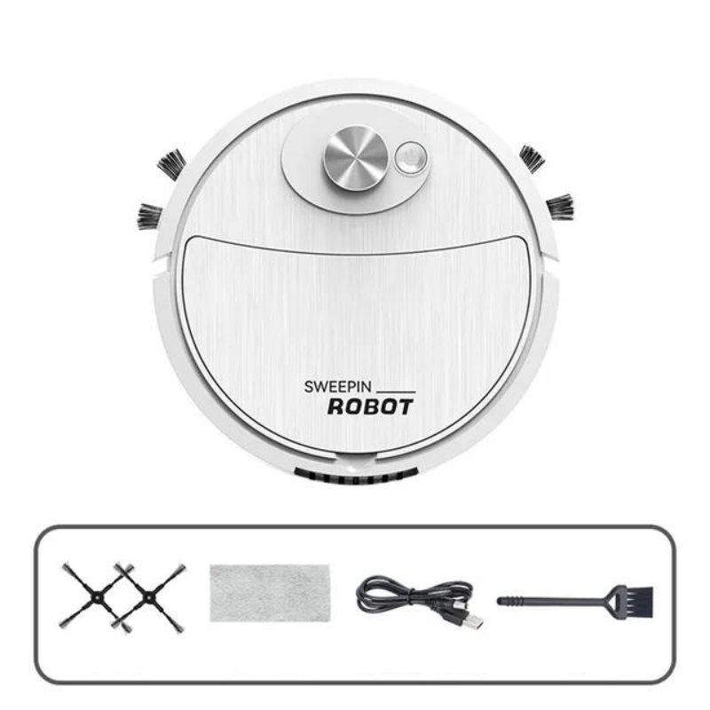 Robot Vacuum Cleaner 22.5 cm 8.9 Inch Quiet Automatic Hard Floor Mop Sweeper Rechargeable Home Cleaning Device | Thomler