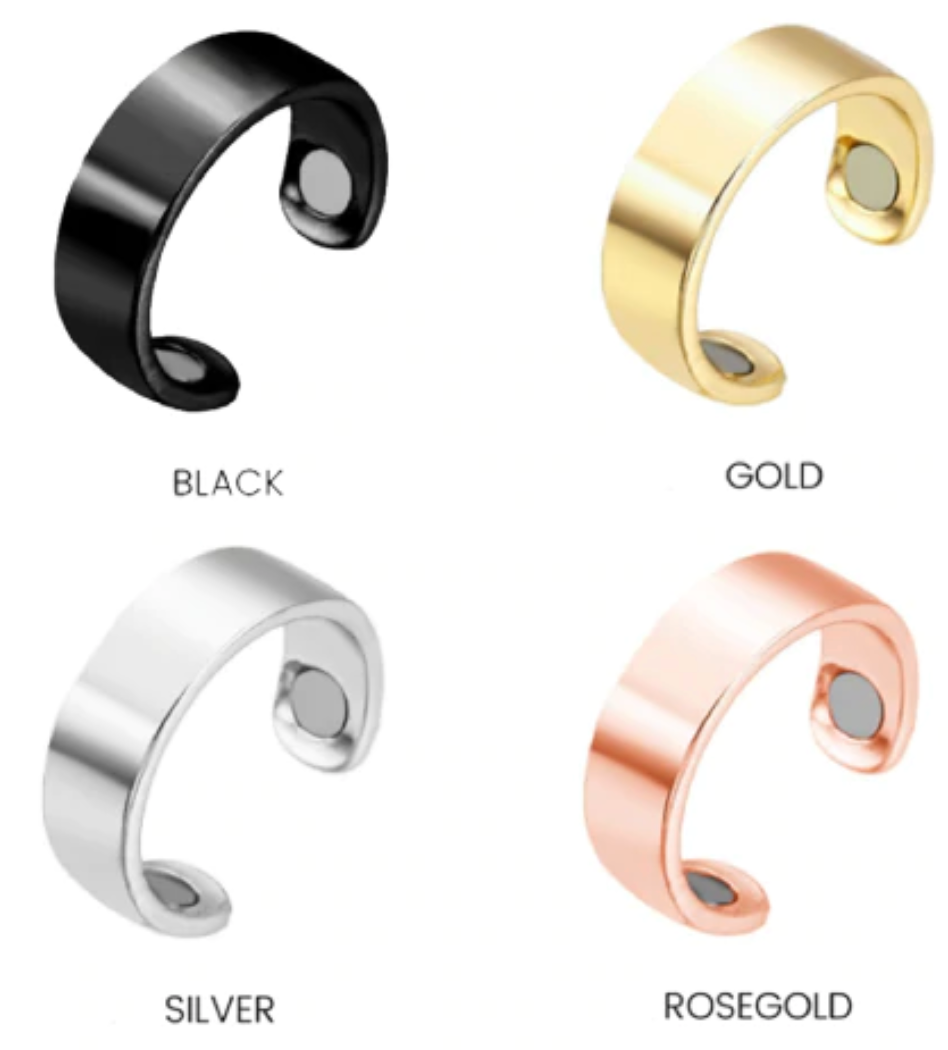 Adjustable Magnetic Wellness Ring for Daily Comfort & Balance – Metal Therapy Band for Fingers, Flexible Fit, Everyday Wear, Holistic | Thomler