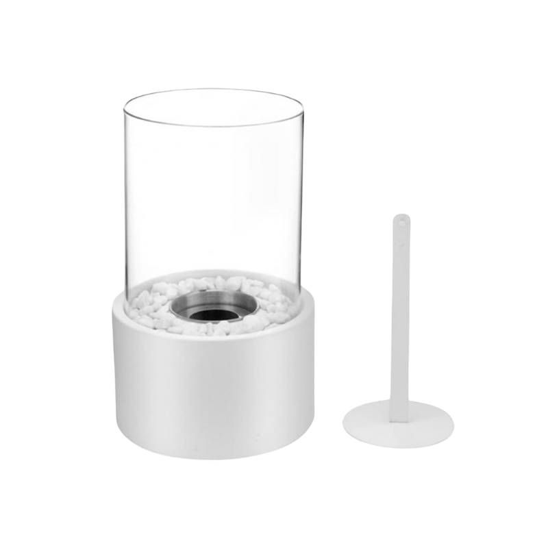 Tabletop Oil Lamp with Glass Chimney – Real Flame Ambient Lighting for Dinner Parties, Patios & Home Decor | Thomler