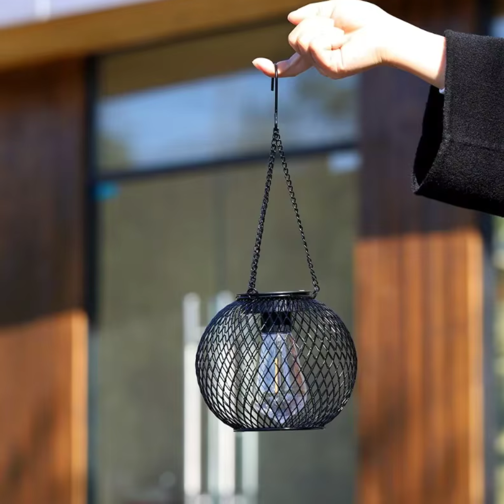 Rechargeable Hanging Garden Lamp with Twilight Auto-On – Battery-Free LED Glow for Patio & Yard | Thomler