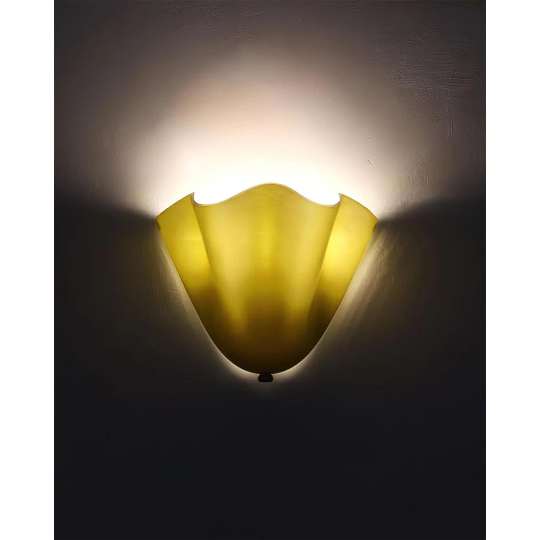 Wall Lamp Glass Folded 2x E27 10W Beige Ambient Bathroom Hallway Living Room Lighting | Thomler