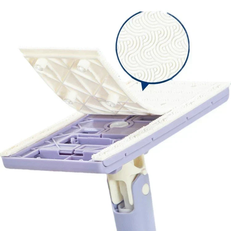 Hands-Free Wringing Floor Mop with Quick-Dry Head & Automatic Clamp – Wet & Dry Use for Tile Hardwood Laminate | Thomler