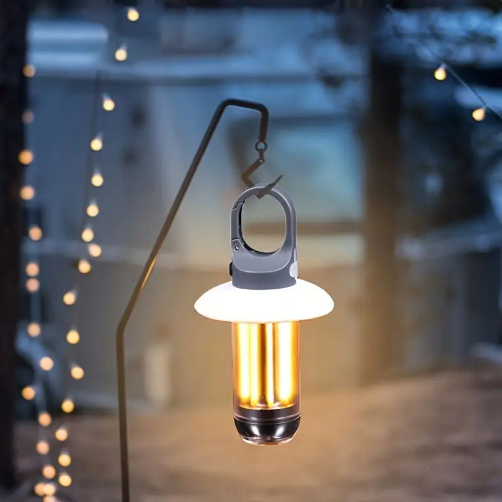 Rechargeable LED Camping Lantern with 5 Light Modes & Hanging Hook for Tents, Hiking, Emergency Use – 2-Pack | Thomler