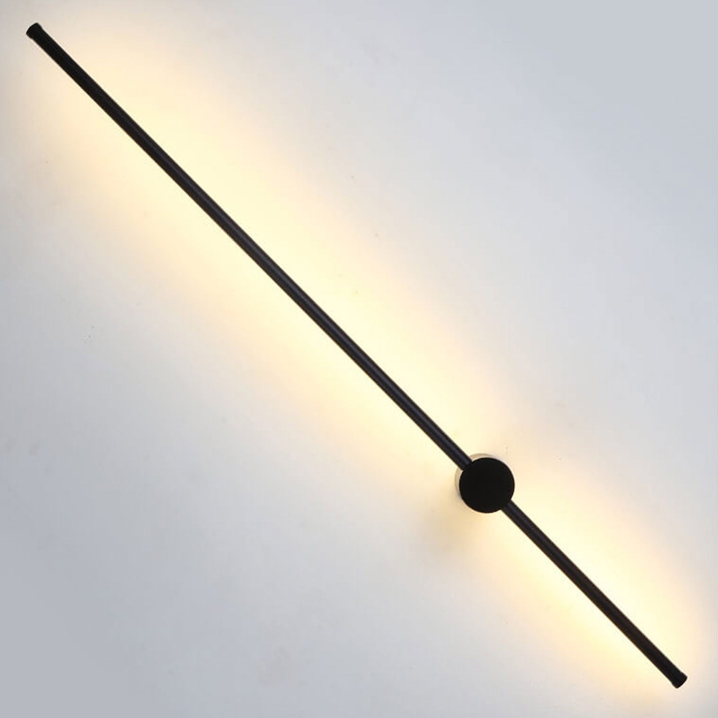 Wall Lamp Aluminum 23.6 in Modern Black Living Room Bedroom Study LED Hardwired Lighting | Thomler