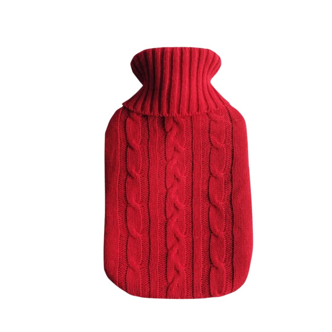 2-Quart Plush-Covered Hot Water Bottle for Soothing Warmth & Pain Relief | Thomler