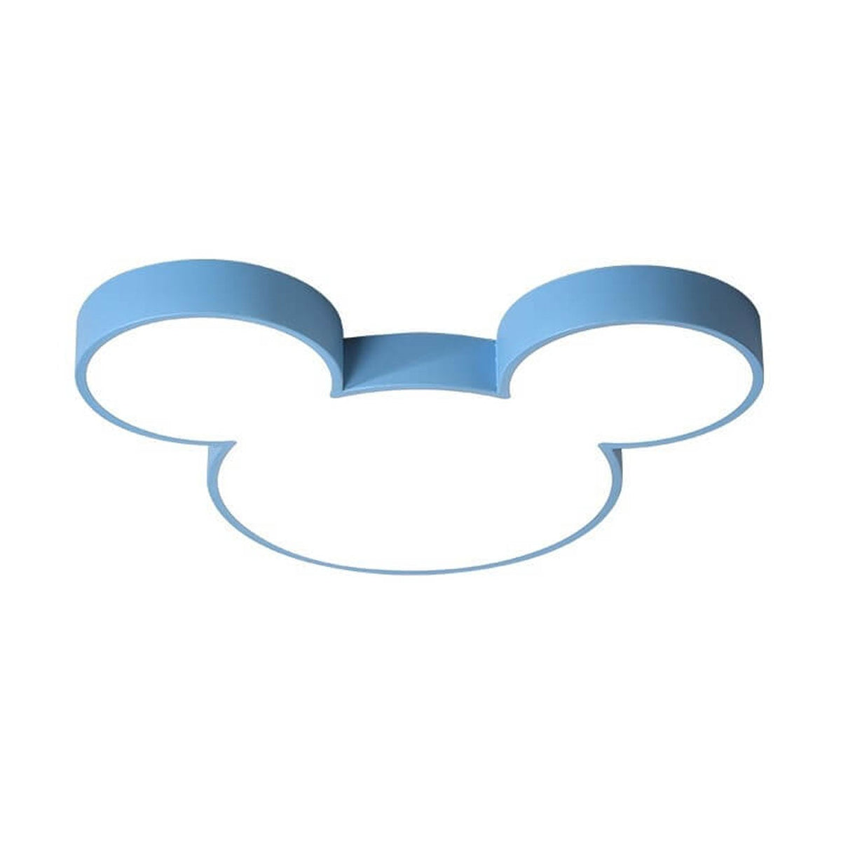 Cartoon Character LED Flush Mount Ceiling Light for Kids Room – Slim Low-Profile Design in Blue, Green, Pink & White with Integrated LED | Thomler
