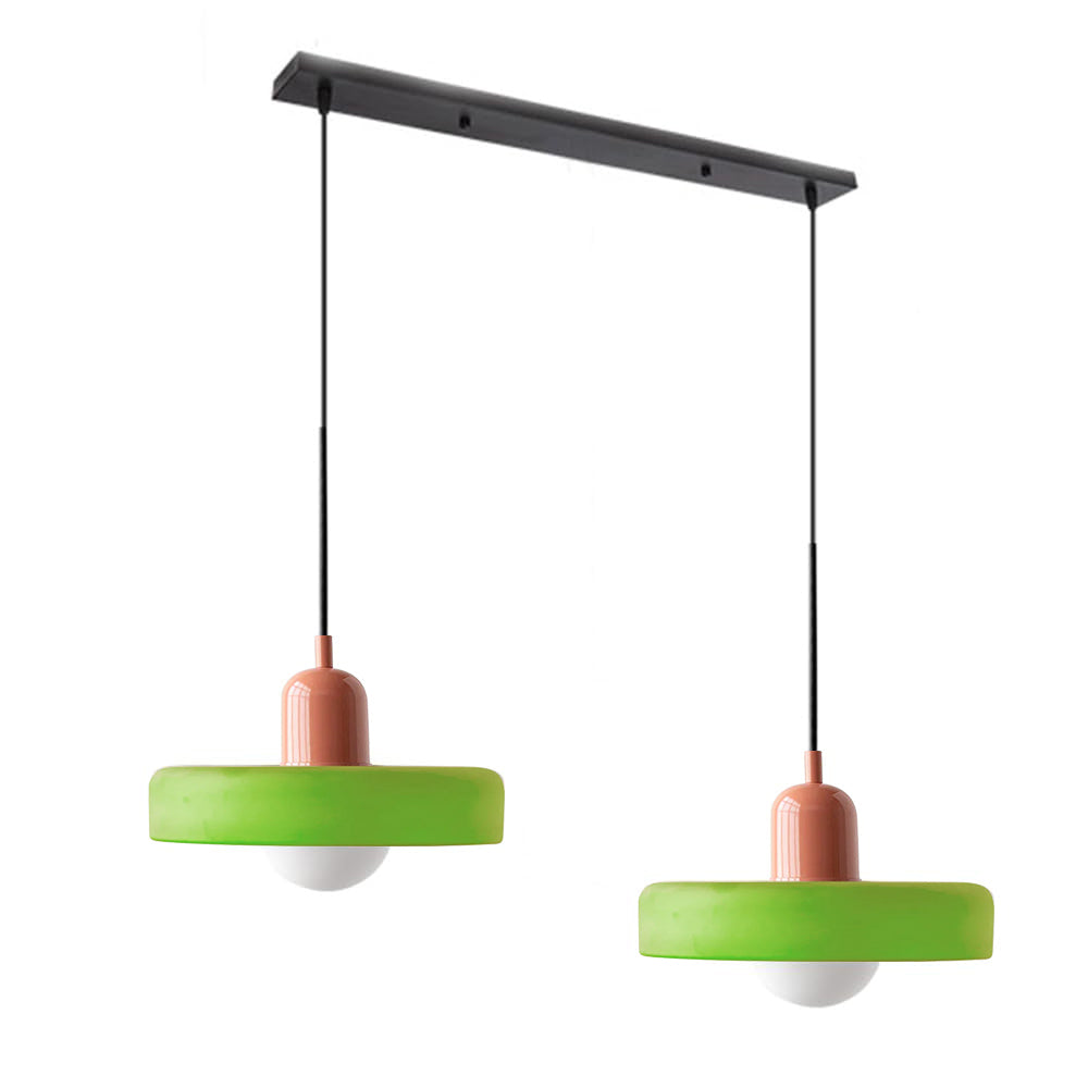 Pendant Light Glass Double Shade G9 35.0 cm Dining Room Kitchen Island Ceiling Fixture Modern Hanging Lamp | Thomler