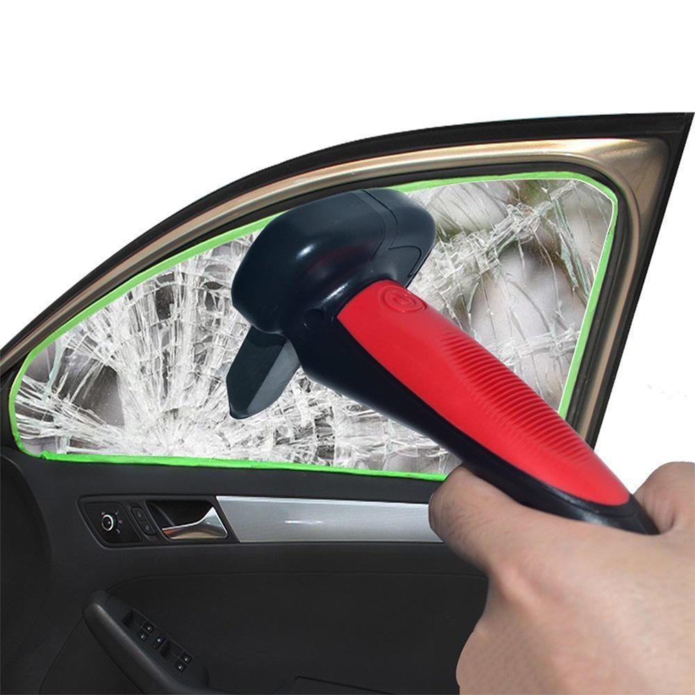Vehicle Safety Tool with Window Breaker Seatbelt Cutter LED Light Grip Handle for Emergency Escape Car Rescue Kit Seniors Elderly | Thomler
