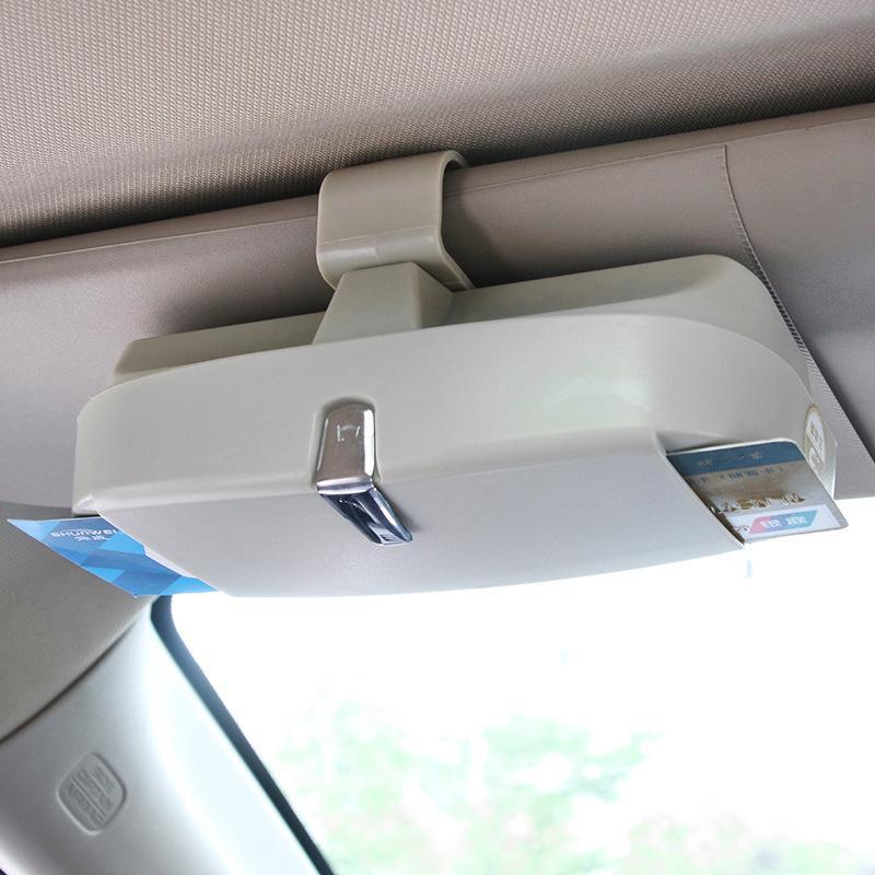 Eyewear Organizer for Car Visor – Magnetic Clip-On Holder with Card Slots | Thomler