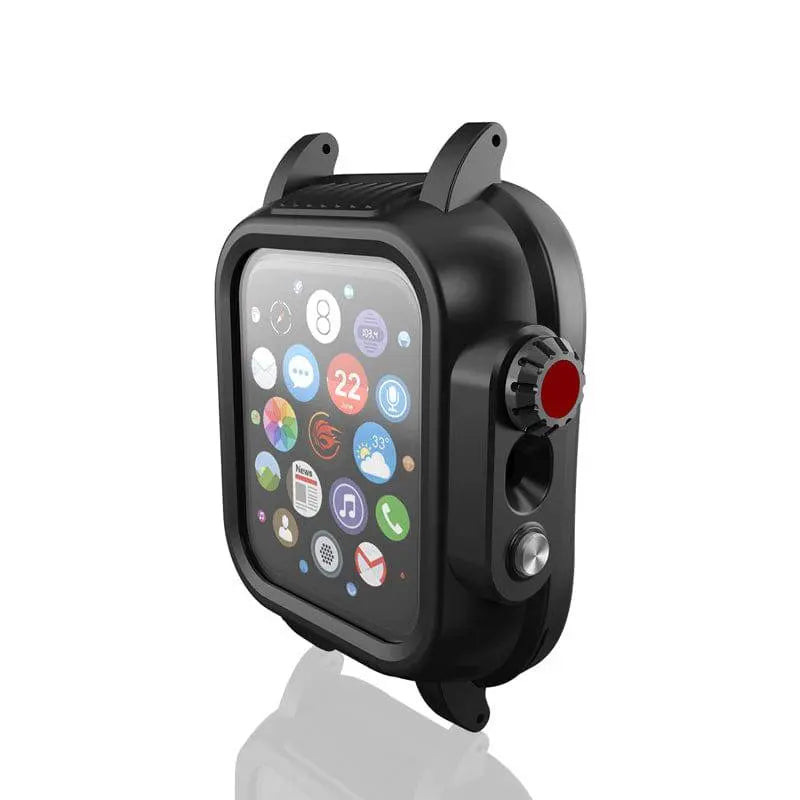 Protective Sport Band & Case Kit for Apple Watch 44mm & 42mm – Silicone Wristband with Snap-On Screen Bumper for Series 6/5/4/SE & Series | Thomler