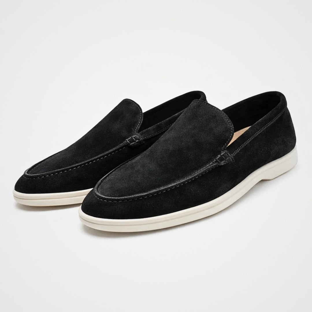 Men's Slip-On Loafers Suede-Look Casual Dress Shoes for Everyday Comfort & Style | Thomler