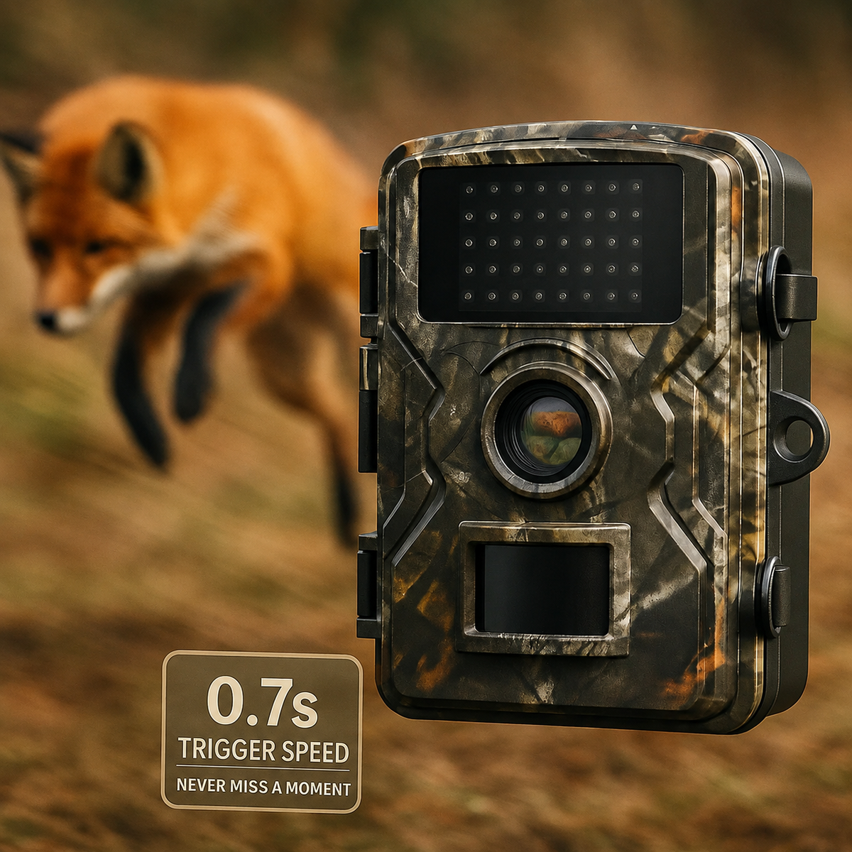 16MP Motion-Activated Wildlife Camera with Infrared Night Vision for Outdoor Animal Monitoring | Thomler
