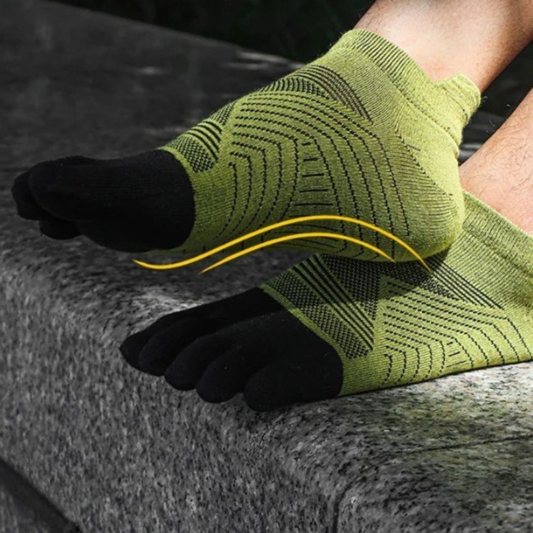 Men's Merino Wool Toe Socks for Winter Sports – Insulated 5-Toe Design for Skiing, Snowboarding & Cold Weather Hiking | Thomler