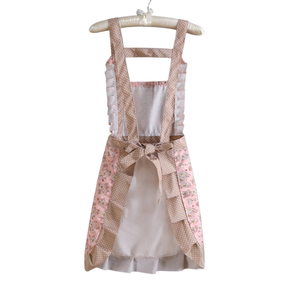 Floral Cotton Kitchen Apron with Pockets – Waterproof & Oil-Resistant for Cooking, Baking & Everyday Meal Prep | Thomler