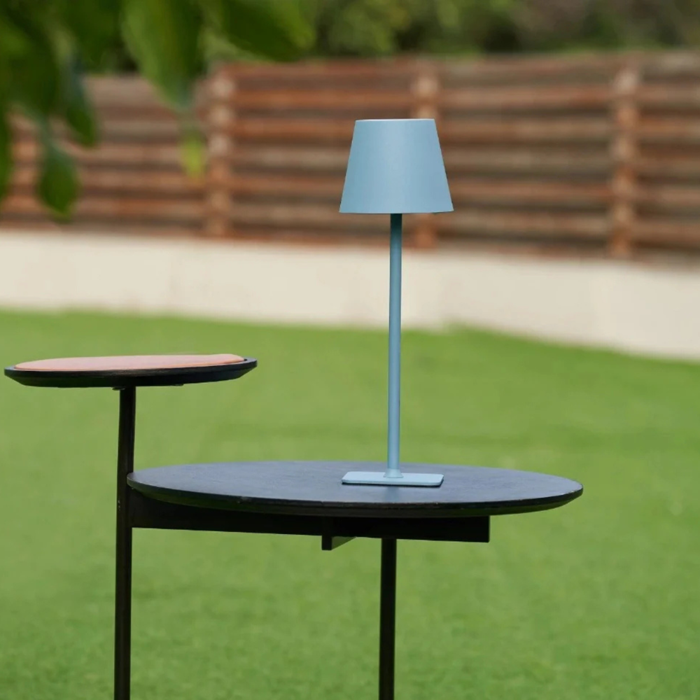 Cordless Touch Dimmable LED Metal Accent Lamp for Indoor & Patio Use – Rechargeable Portable Light | Thomler