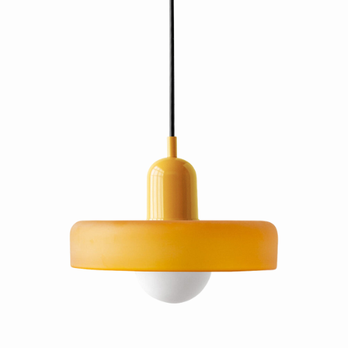 Glass Disc Pendant Light with Adjustable Cord – Modern Ceiling Fixture for Dining Room, Kitchen Island & Living Room | Thomler