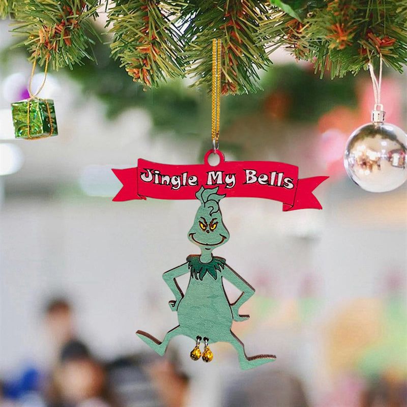 Funny Holiday Tree Ornament with Jingling Bells – Humorous Christmas Decoration for Home | Thomler