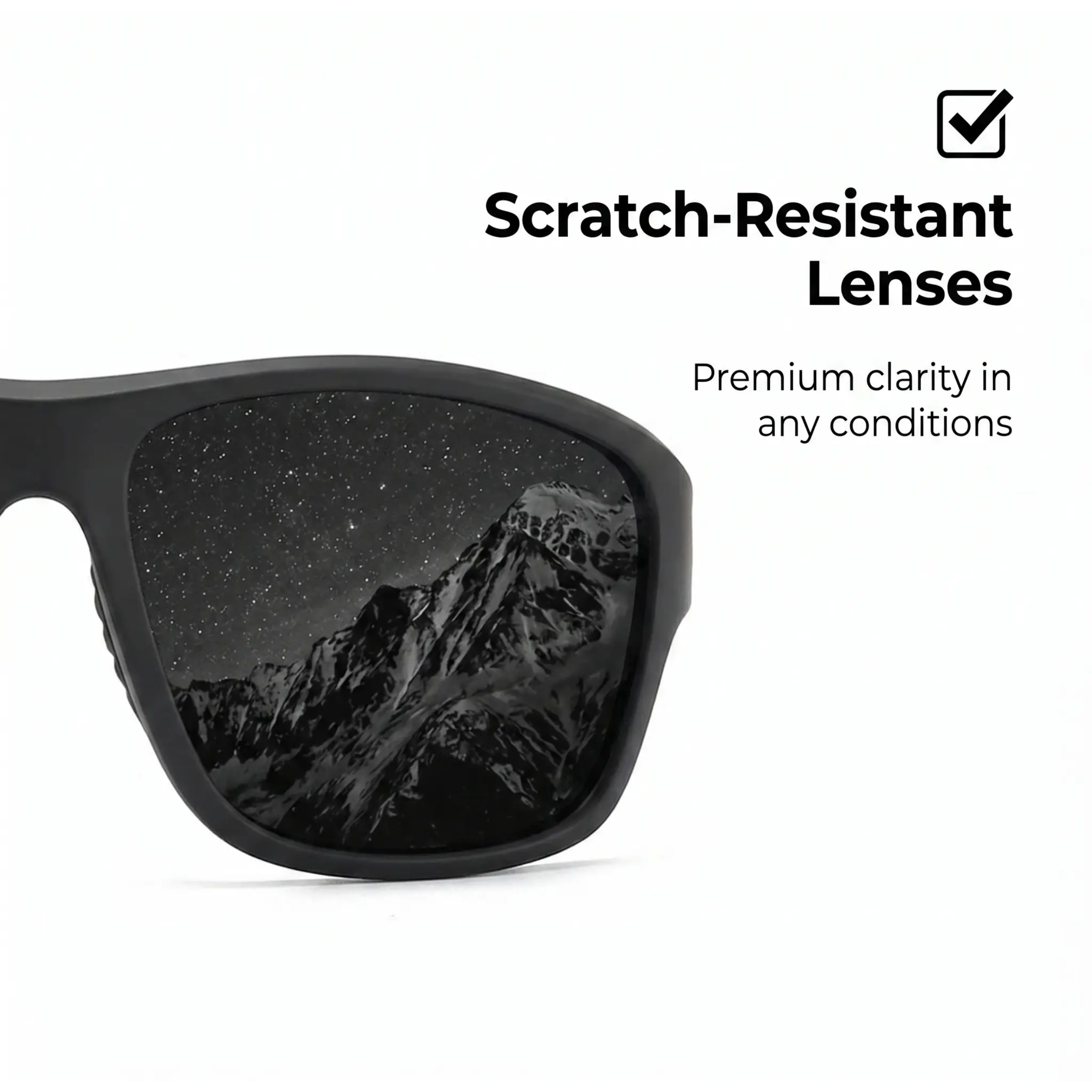 Athletic Wraparound Sunglasses with Anti-Glare Polarized Lenses & UV Shield for Running, Cycling, Hiking | Men & Women Sports Eyewear | Thomler