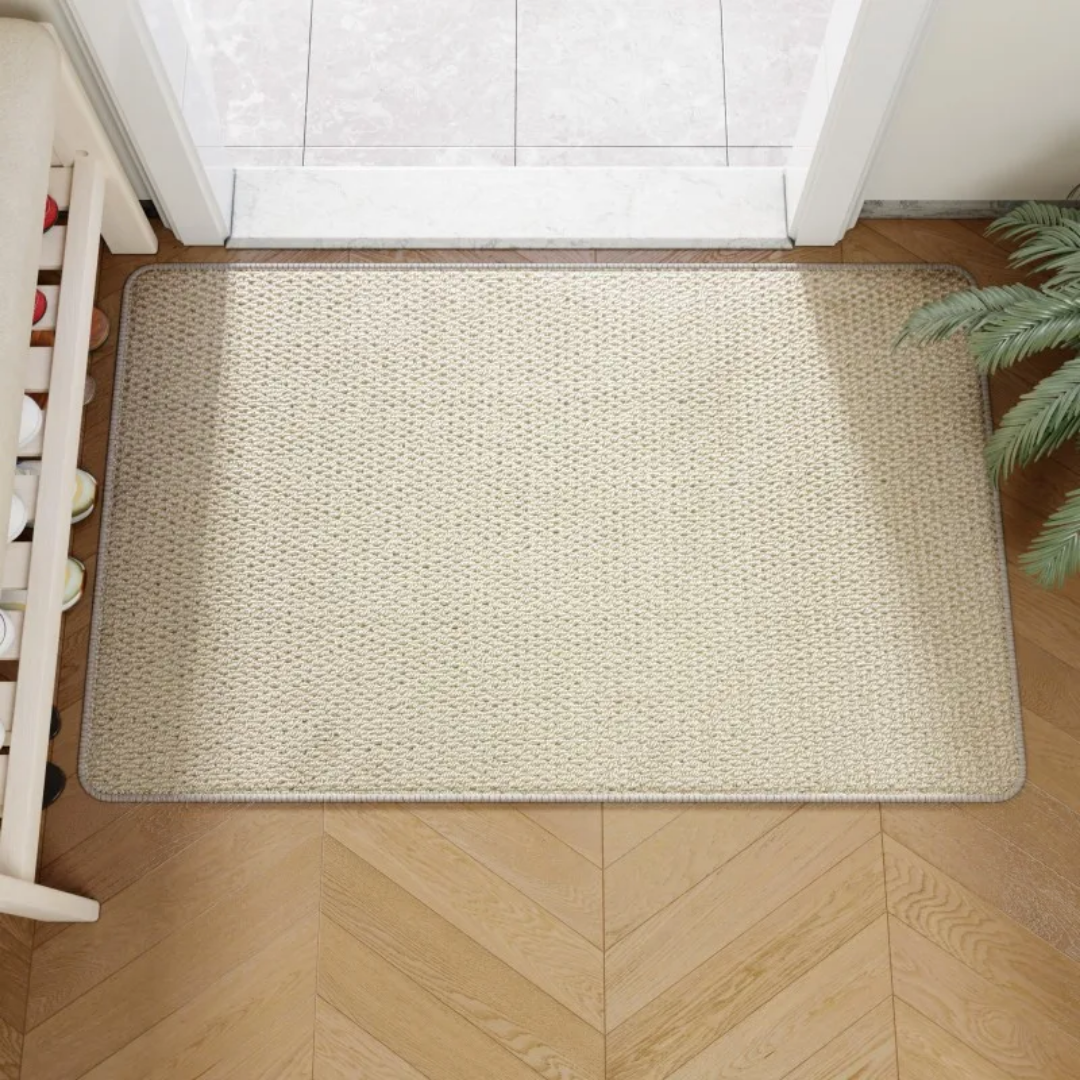 Indoor Outdoor Jute Look Doormat with Non-Slip Backing for Entryway Hall Porch Patio Balcony Veranda | Thomler