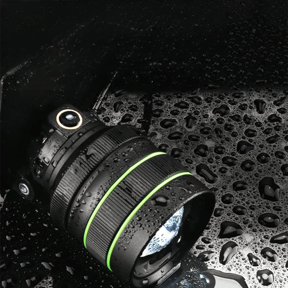 LED Headlamp 300.0 m Range Motion Sensor Outdoor Work Hiking Camping Adjustable Beam Hands Free Power Bank Light | Thomler