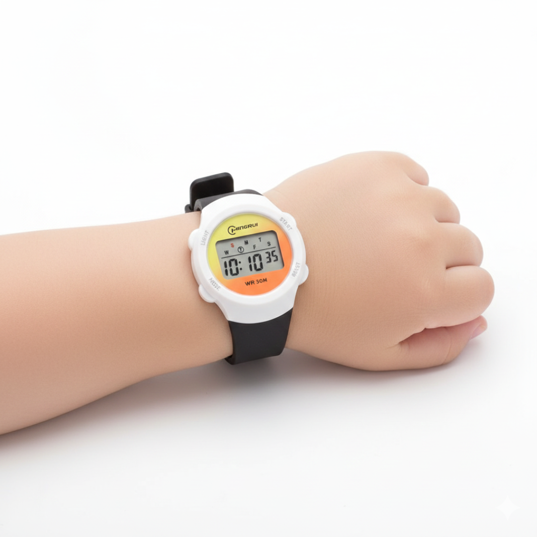 Kids Sport Digital Watch with Alarm Stopwatch & Weekday Display - Water Resistant Silicone Strap Wristwatch for School & Outdoor Play | Thomler