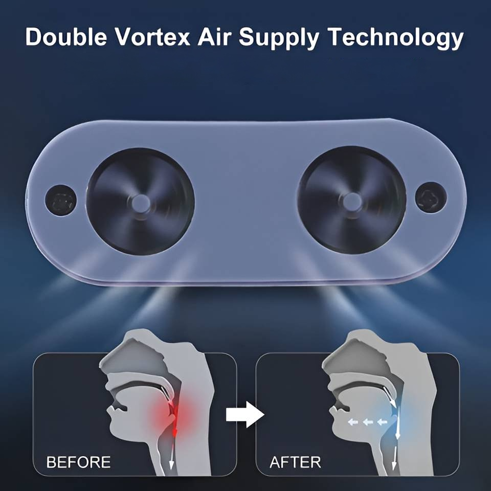 Rechargeable Micro-Fan Sleep Aid Device for Nasal Air Circulation – Cordless, Pocket-Sized Design for Travel, Camping & Hotels | Thomler