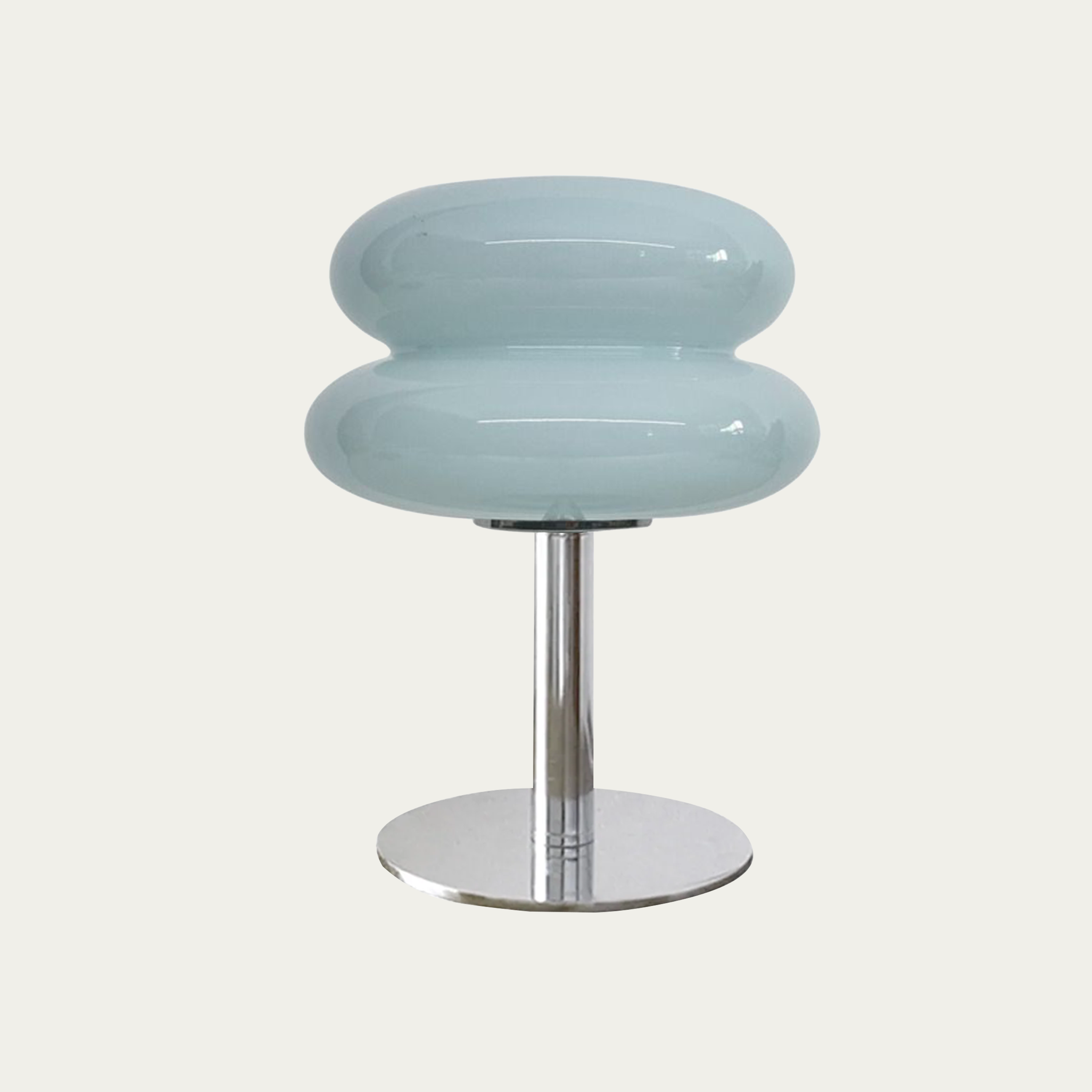 Table Lamp Glass 10 in White Jade Minimalist Bedroom Desk Accent Light | Thomler