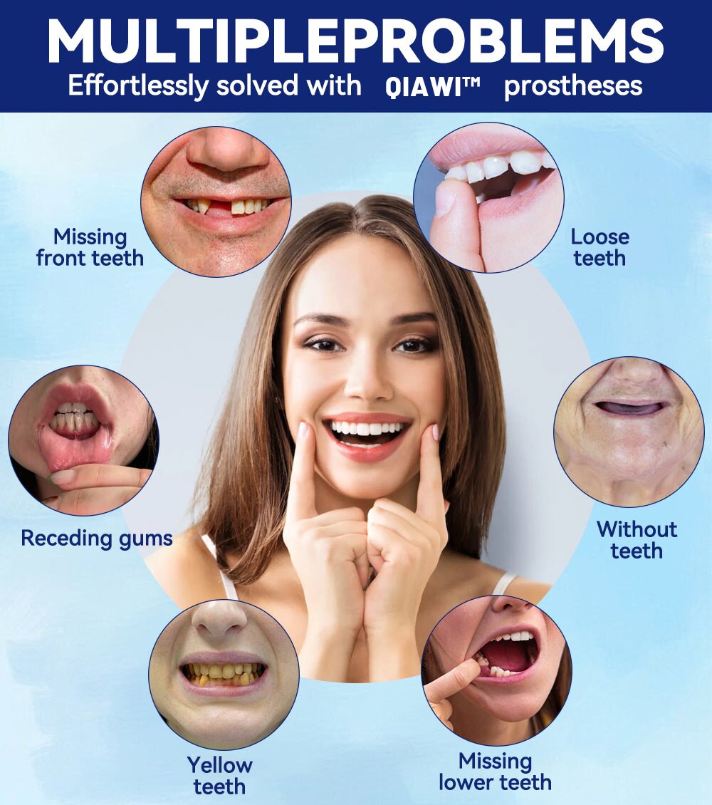 Removable Cosmetic Teeth Veneers for Adults – Instant Smile Enhancer with Silicone Liner, Reusable Snap-On Dental Cover for Natural Look | Thomler