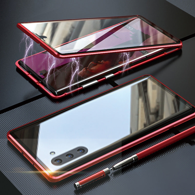 Magnetic Tempered Glass Phone Case for Samsung Galaxy with Dual-Sided Protection and Self-Locking Closure | Thomler