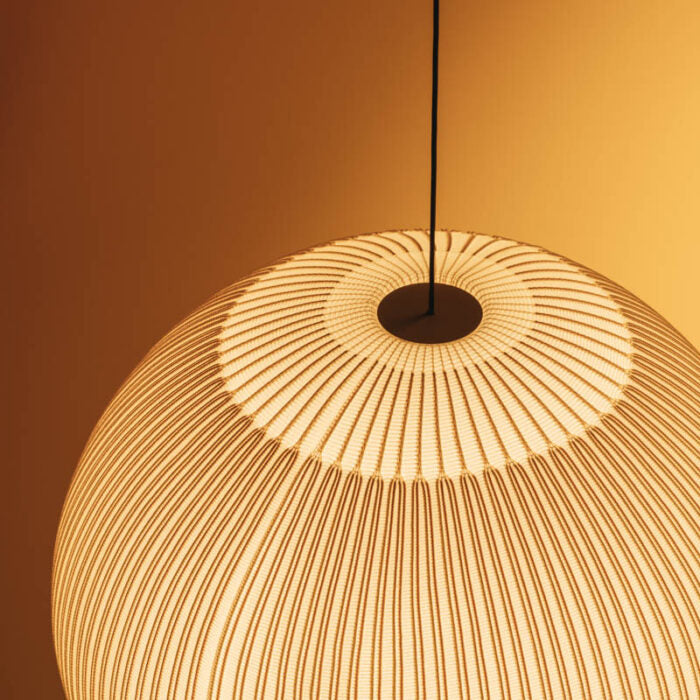 Pendant Light 45.0 cm 17.7" Lycra Beige Dining Room Scandinavian Hanging Ceiling Lamp | Thomler