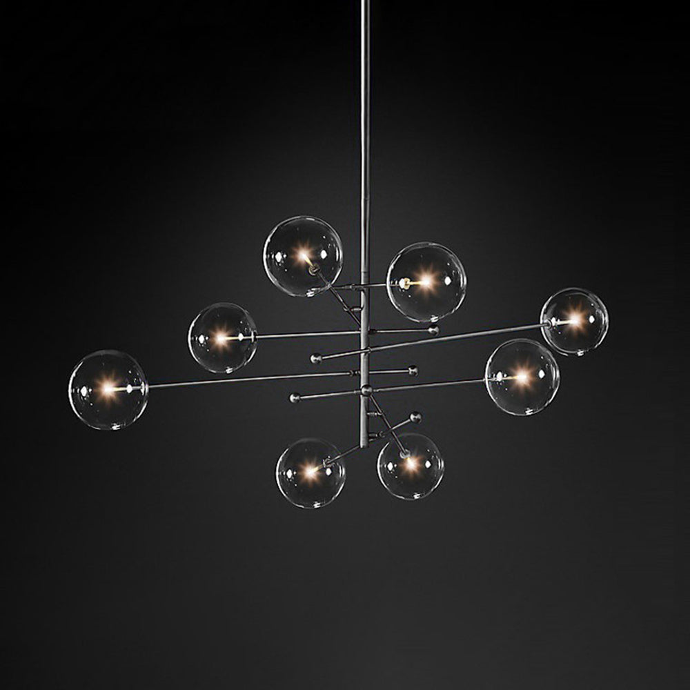 Bubble Glass LED Hanging Fixture – Multi-Light Modern Chandelier for Dining Room & Bedroom | Thomler