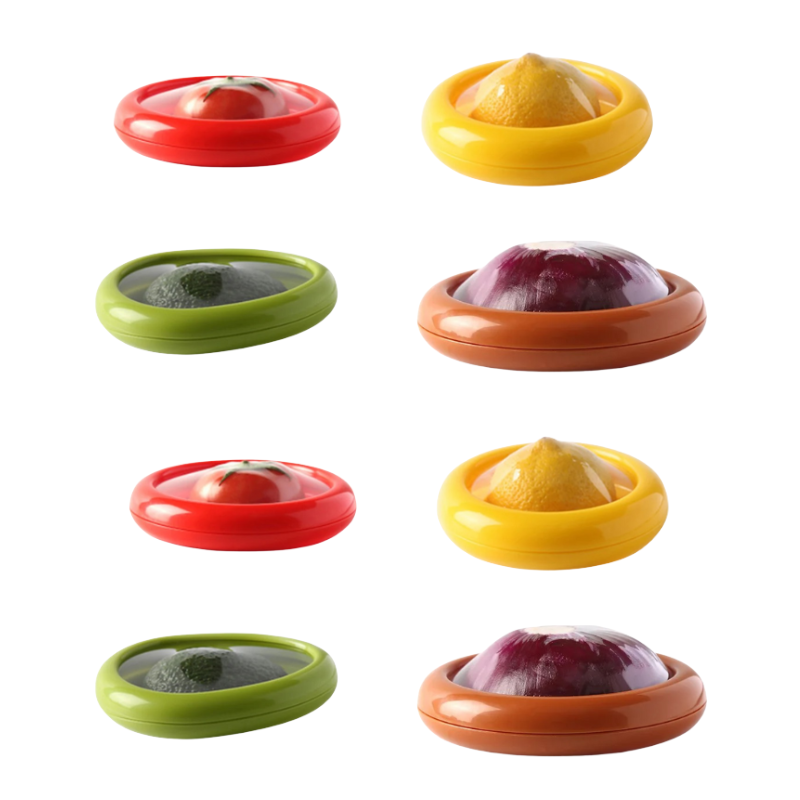 Silicone Produce Storage Containers with Airtight Lids - Keep Fruits & Vegetables Fresh Longer - Dishwasher Safe Fridge Organizers for | Thomler