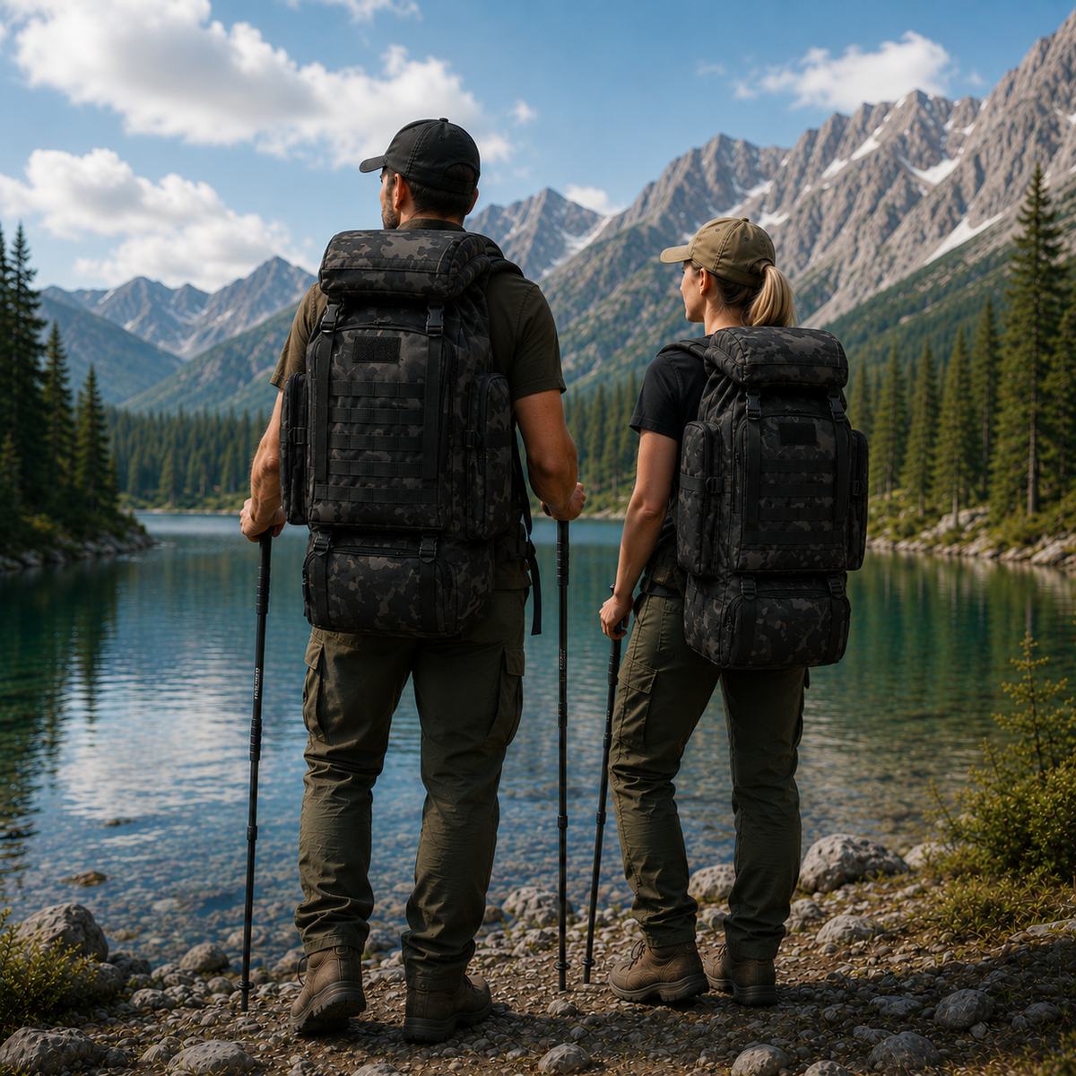 80L Hiking Backpack with MOLLE Webbing – Heavy-Duty 600D Oxford Pack for Multi-Day Treks & Camping Trips | Thomler