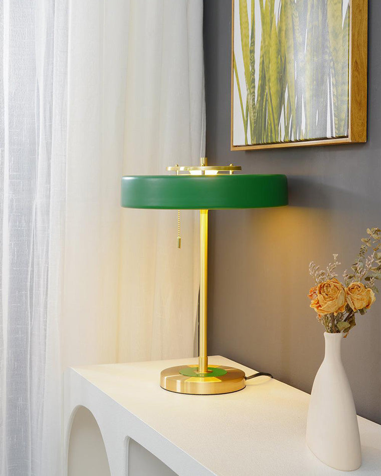 Table Lamp Brass 10W 13.8 in x 16.5 in Bedroom Living Room Study Vintage Midcentury Style Lighting | Thomler