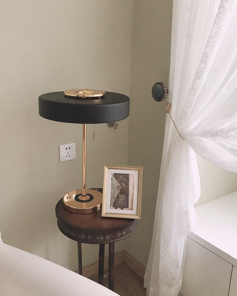 Table Lamp Brass 10W 13.8 in x 16.5 in Bedroom Living Room Study Vintage Midcentury Style Lighting | Thomler